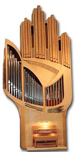 Die wunderschöne Orgel in Alpe d’Huez
